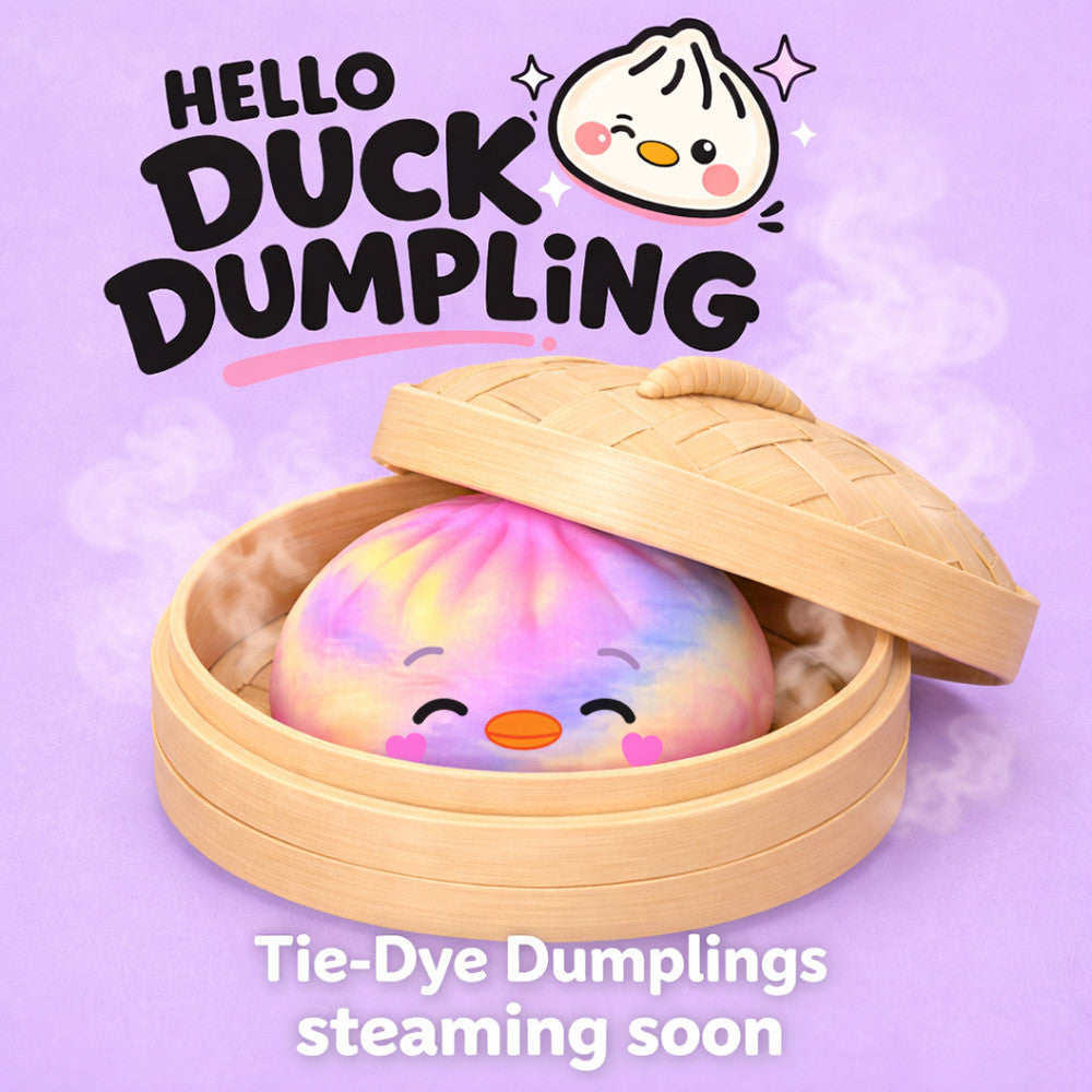 Top Trenz Hello Duck Dumpling Tie-Dye Edition Squishy - Mystery Steamer Toy Toys