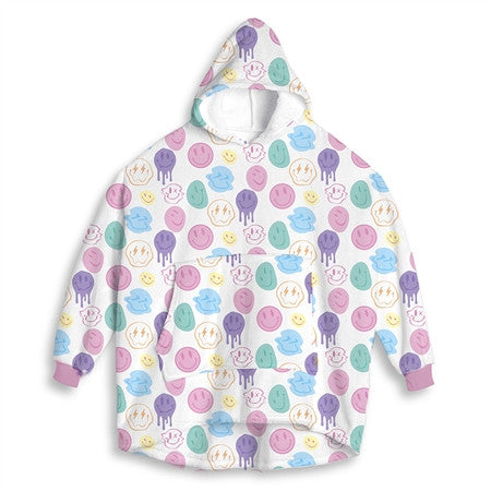 Top Trenz Fun Soft Fuzzy Oversized Hoodie Sweatshirt Apparel