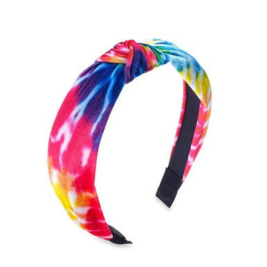 Top Trenz Primary Tie-Dye Knot Headbands Accessories