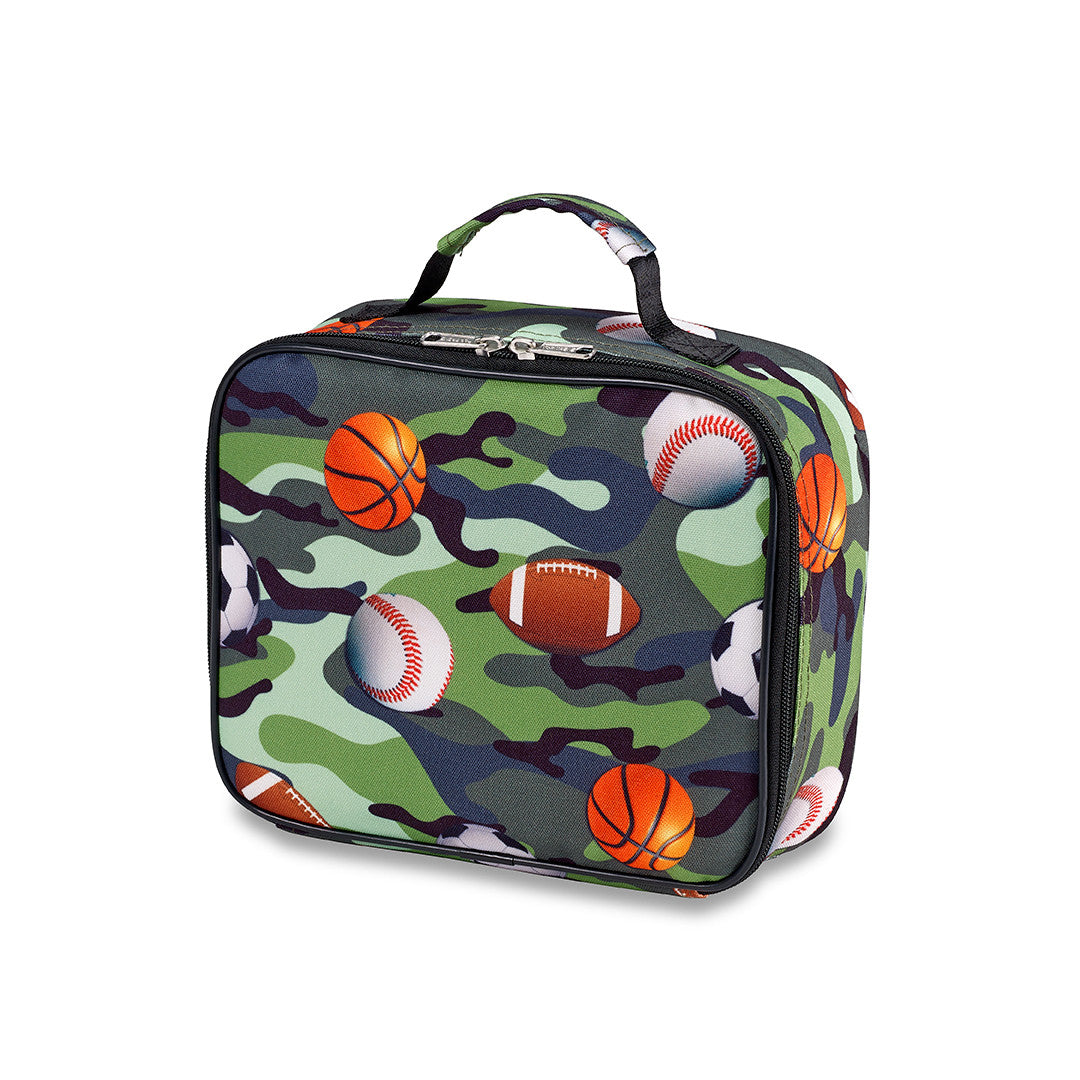 Top Trenz Green Camo Sport Canvas Insulated Lunch Box - Fun & Adventure-Ready Bags