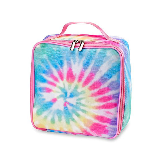 Top Trenz Tie Dye  Canvas Insulated Lunch Boxes Bags