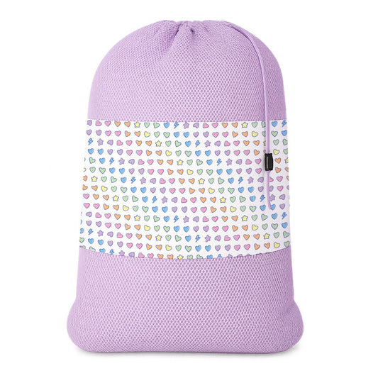 Top Trenz Rainbow Remix Mesh Laundry Bag – Camp & Dorm Essential - Top Trenz Bags