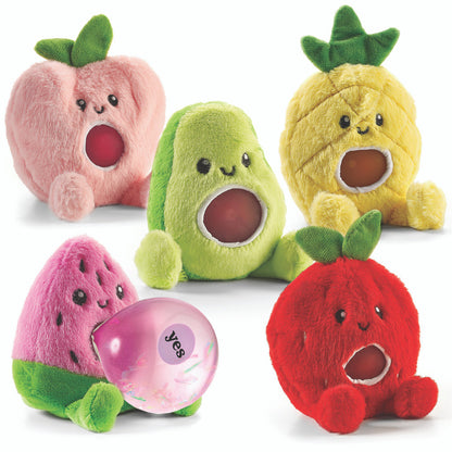 Top Trenz Magic Fortune Friends Fruit Plush Squishy Water Toy Toys|Plush