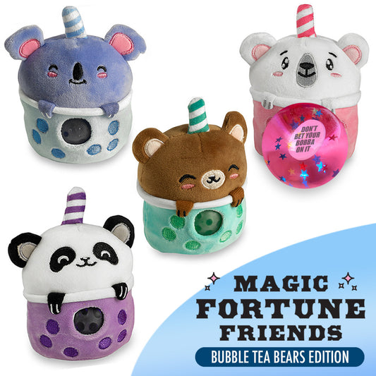 Top Trenz Sweet Bubble Tea Bear Plush Squishy Water Toy Toys|Plush