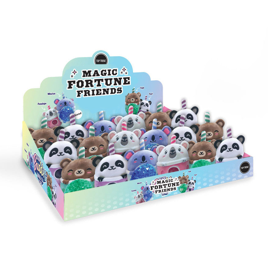 Top Trenz Sweet Bubble Tea Bear Plush Squishy Water Toy Toys|Plush