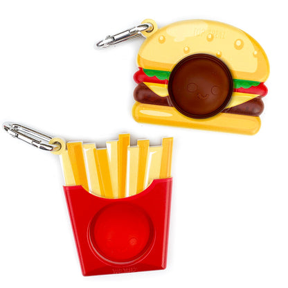 Top Trenz OMG Mega Pop Best Friend Keychains  - Burger & Fries Toys