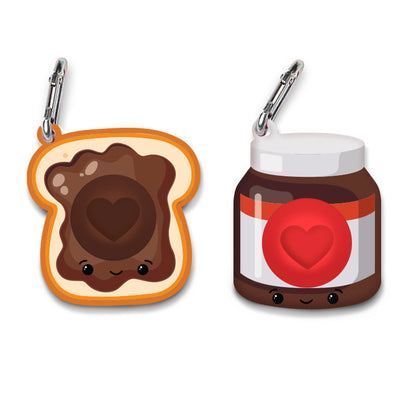 Top Trenz OMG Mega Pop Best Friend Keychains - Hazelnut Spread and Toast Toys