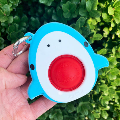 Top Trenz Shark Mega Pop Keychain - Fun Stress Relief On-The-Go Toys