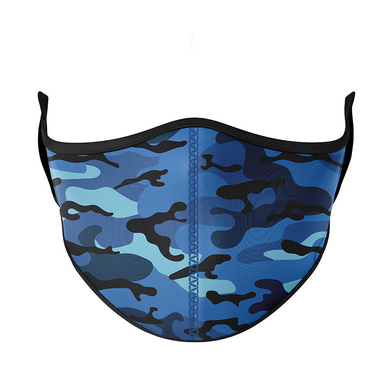 Top Trenz Blue Camo Face Cloth Mask For Kids And Tweens Accessories