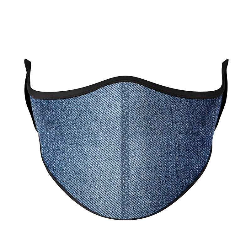 Top Trenz Super Fun Denim Print Face Mask For All Ages Accessories