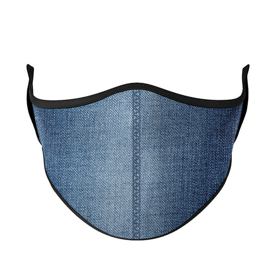 Top Trenz Super Fun Denim Print Face Mask For All Ages Accessories