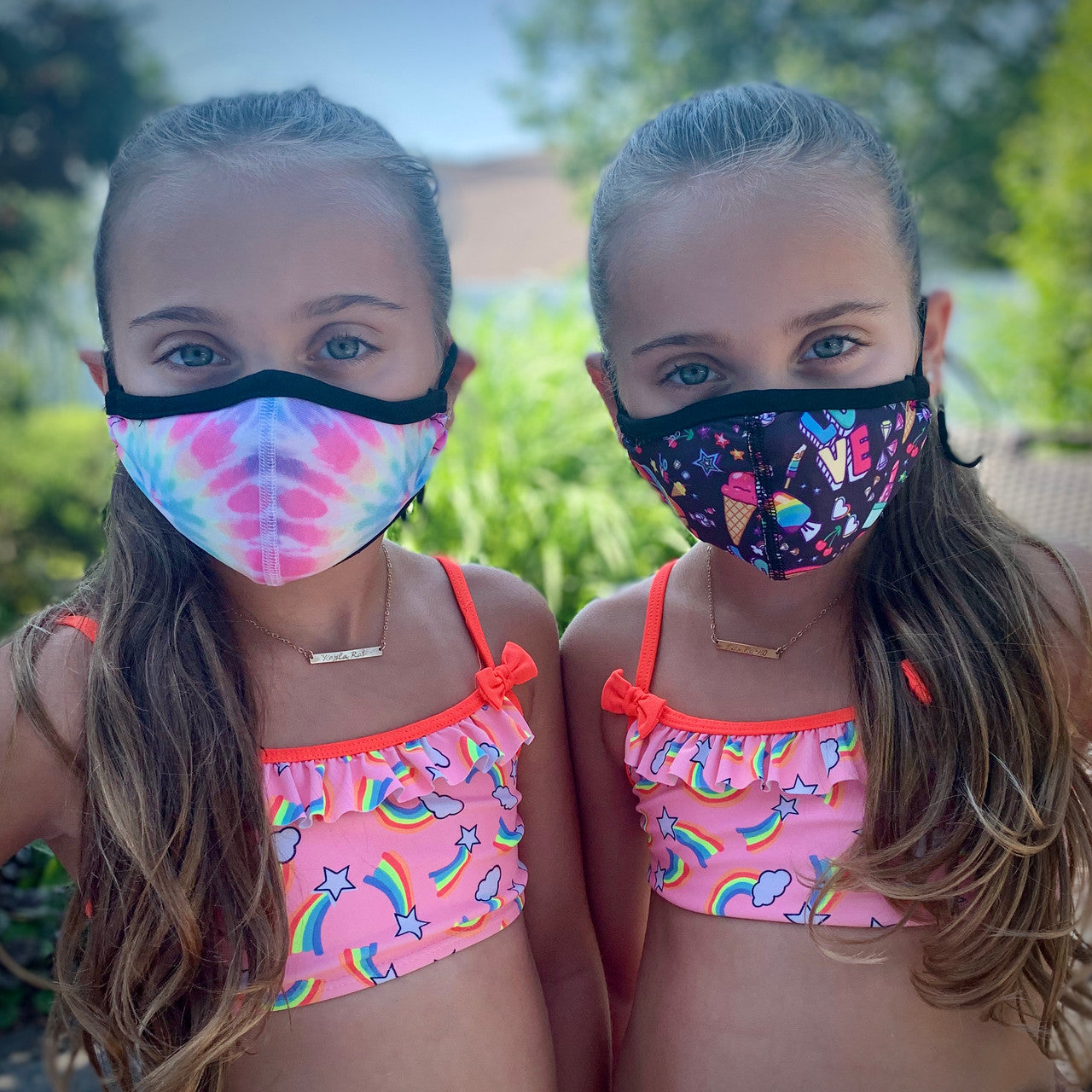 Top Trenz Super Cute Printed Funfetti Face Mask For Kids Accessories