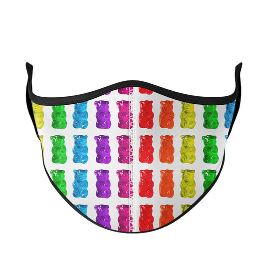 Top Trenz Super Cute Printed Gummy Yummy Bear Face Mask Accessories