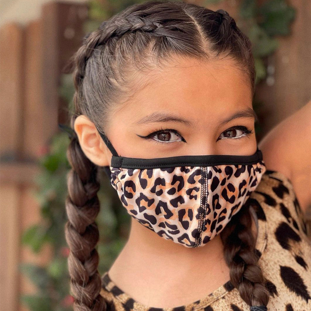 Top Trenz Adorable Leopard Print Face Mask Accessories