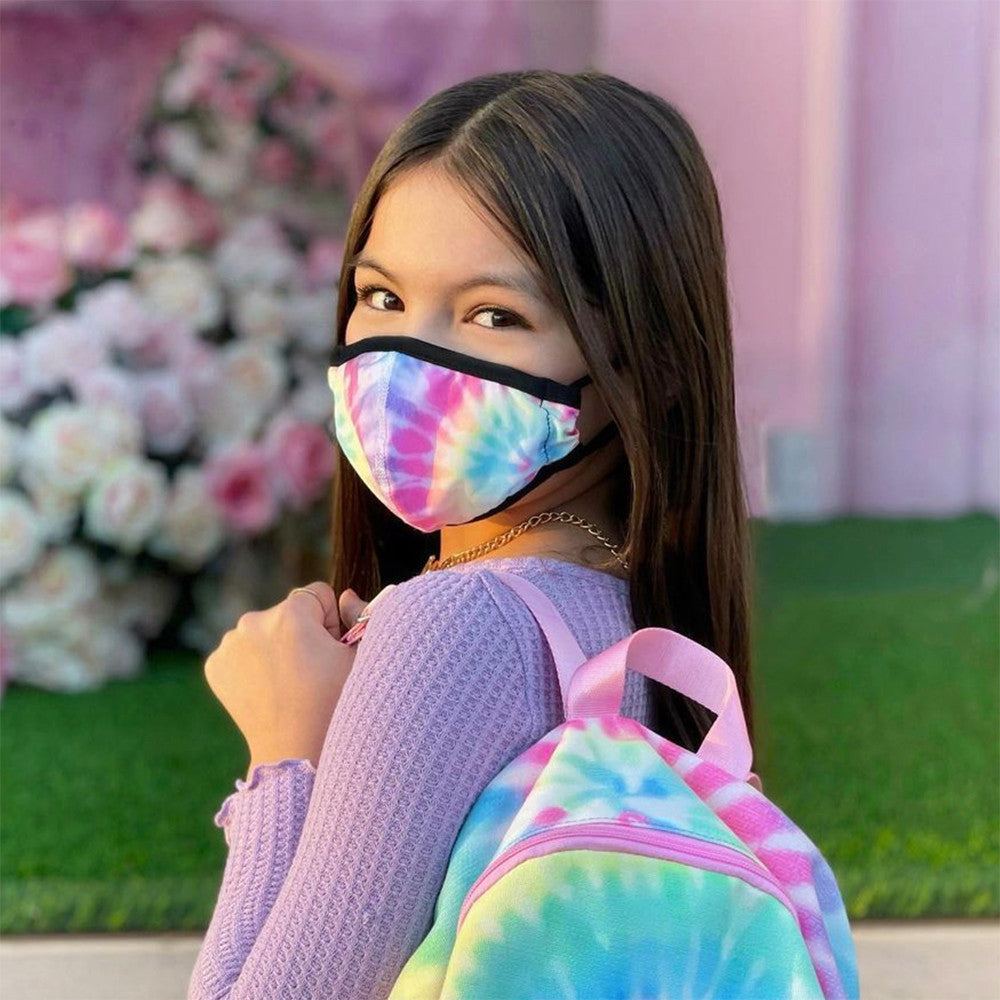 Top Trenz Pastel Delight Tie-Dye Face Mask Accessories