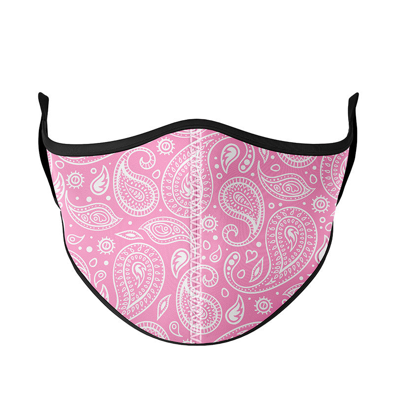 Top Trenz Pink Paisley Face Mask Accessories