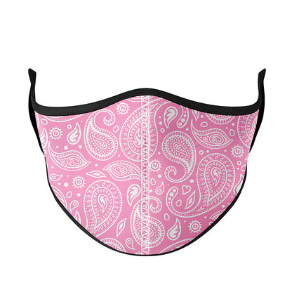 Top Trenz Pink Paisley Face Mask Accessories