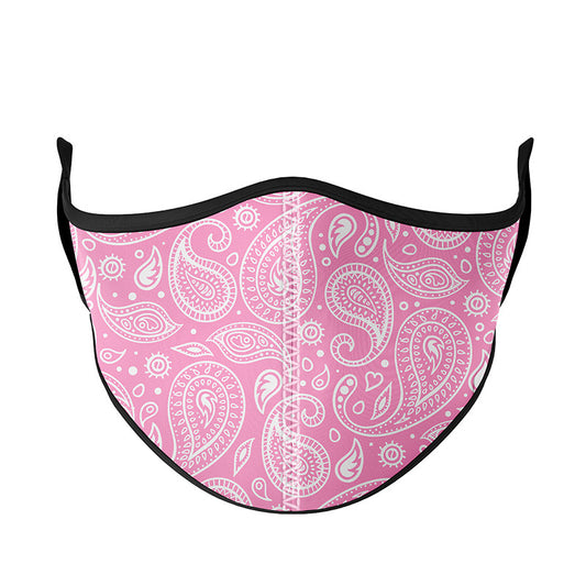 Top Trenz Pink Paisley Face Mask Accessories