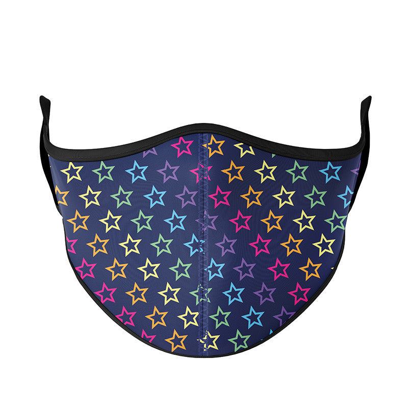 Top Trenz Rainbow Star Power Face Mask Accessories