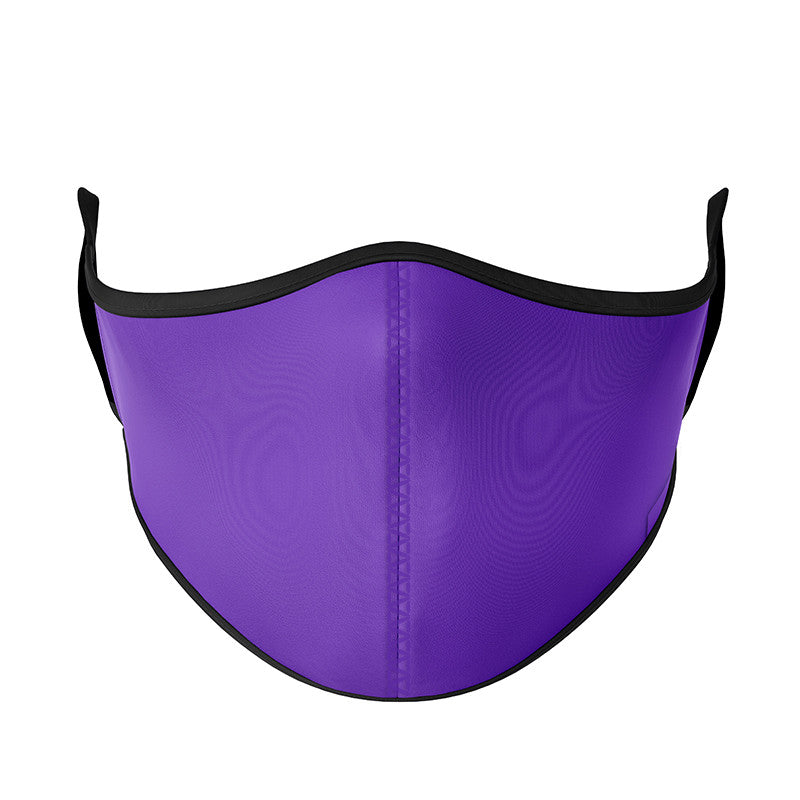 Top Trenz Solid Purple Colored Fashion Face Mask Accessories