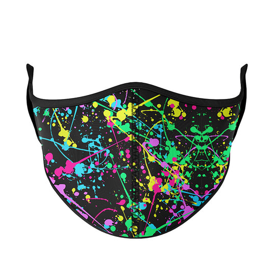Top Trenz Neon Splatter Paint Face Mask Accessories