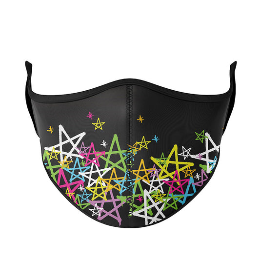 Top Trenz Spray Paint Star Face Mask Accessories