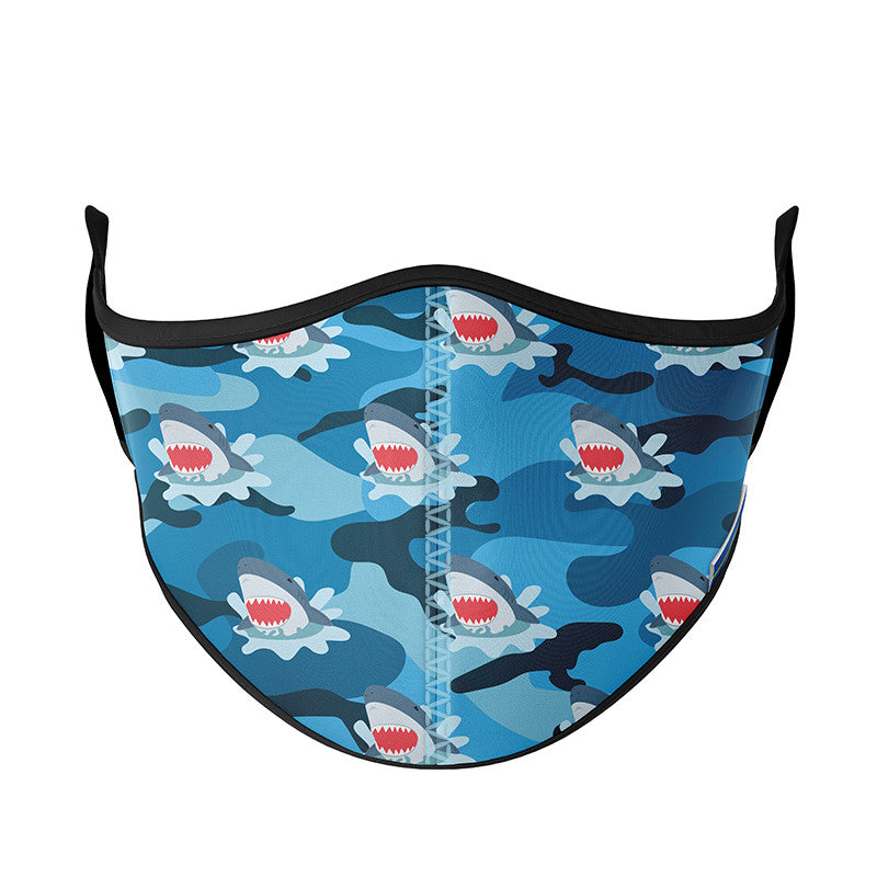 Top Trenz Camo Shark Face Mask Accessories