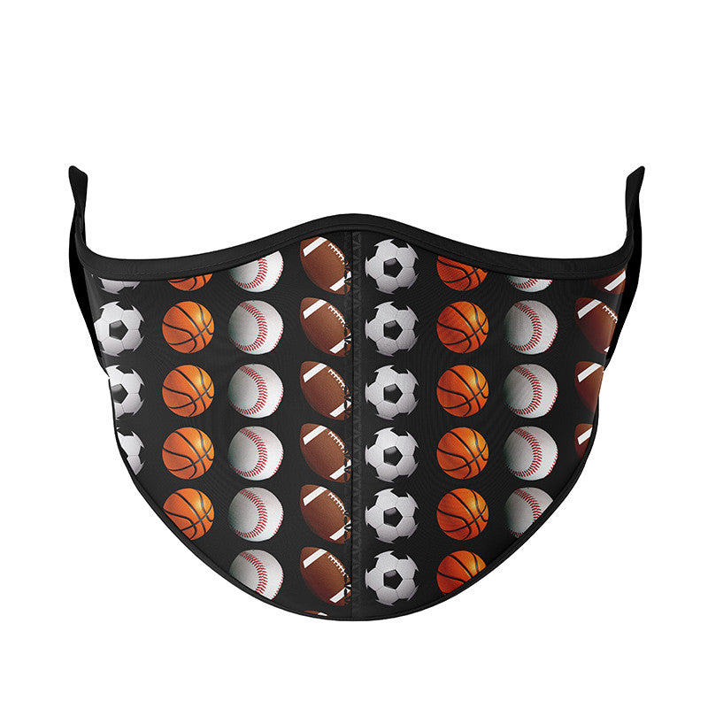 Top Trenz Black Multi Sports Face Mask Accessories