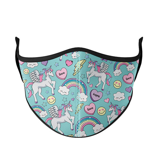 Top Trenz Super Cute Printed Unicorn Fashion Masks For Kids Accessories