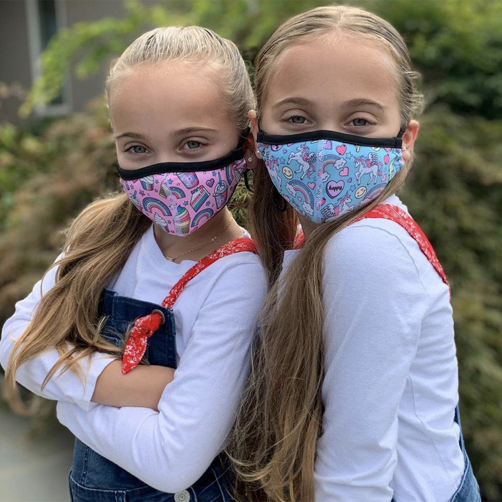 Top Trenz Super Cute Printed Unicorn Fashion Masks For Kids Accessories