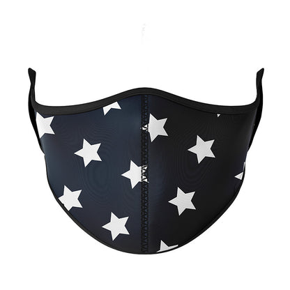 Top Trenz Trendy Star Printed Fashion Face Mask Accessories
