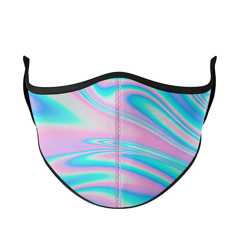 Top Trenz Fun Trendy Printed Holographic Face Mask Accessories