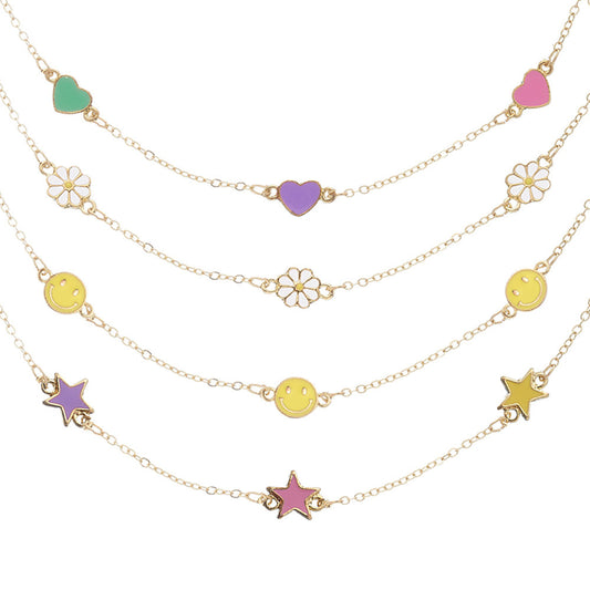 Top Trenz Choker Charm Necklaces For Kids And Tweens Accessories