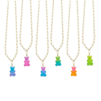 Top Trenz Bear Charm Necklace Accessories For Kids Accessories