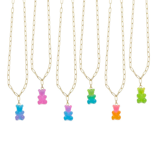 Top Trenz Bear Charm Necklace Accessories For Kids Accessories
