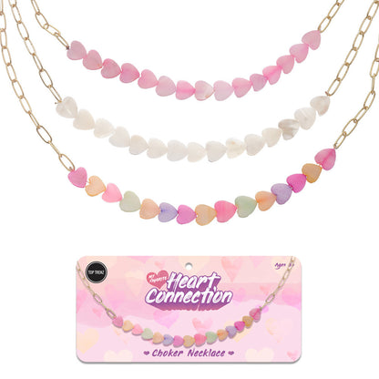 Top Trenz Pearl Heart Charm Necklaces For Kids And Tweens Accessories|Holiday