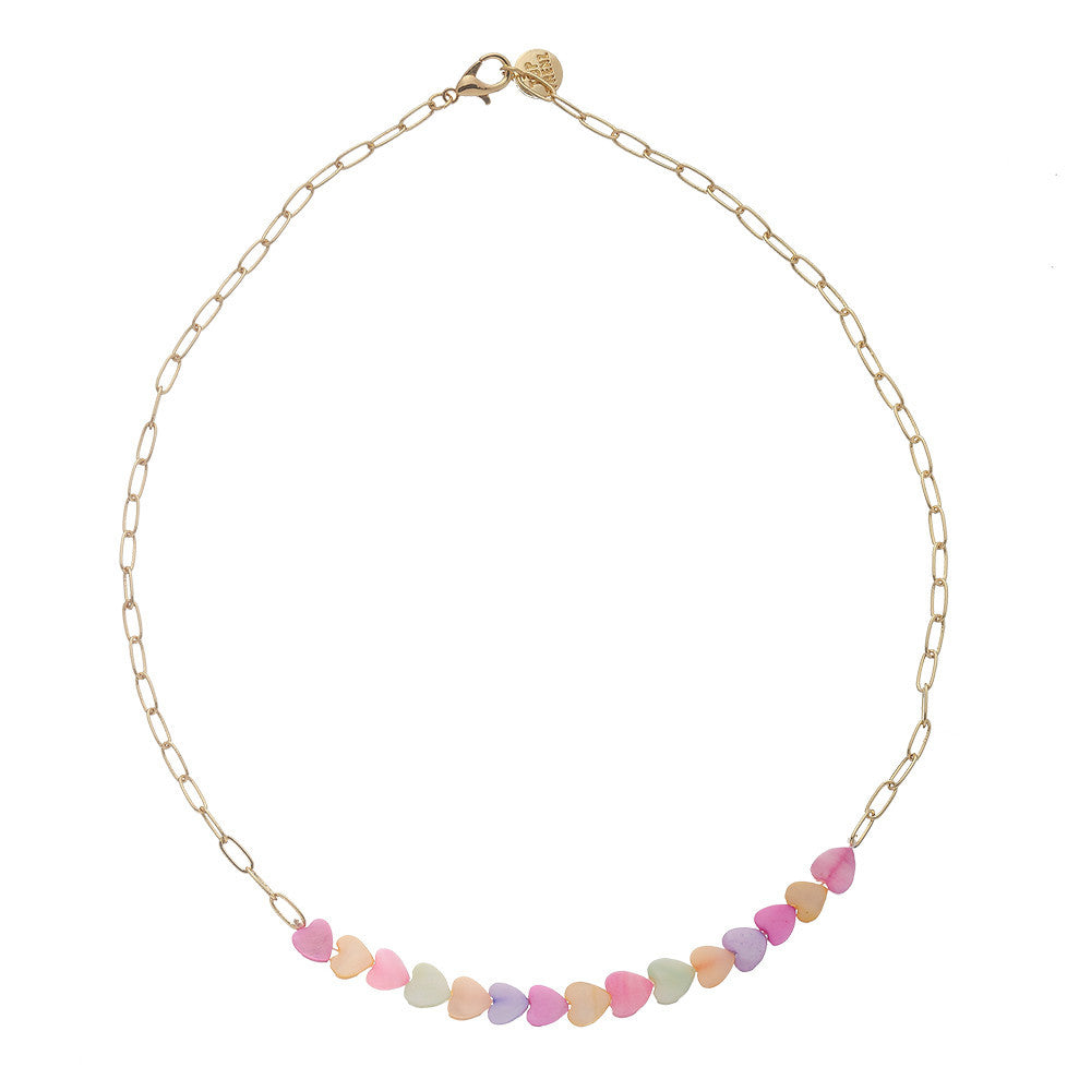 Top Trenz Pearl Heart Charm Necklaces For Kids And Tweens Accessories|Holiday