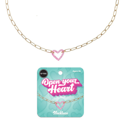Top Trenz Trendy Paperclip Heart Pendant Necklace Accessories|Holiday