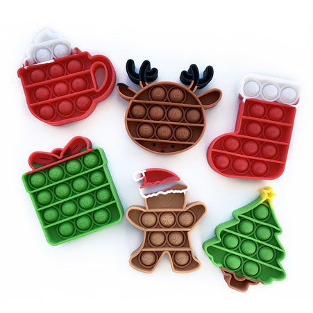 Top Trenz Fidget mini pop it christmas edition Toys|Holiday