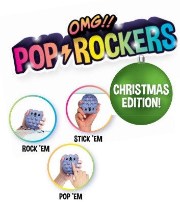 Top Trenz OMG Pop Rockers Christmas Holiday Fidget Poppers Toys|Holiday