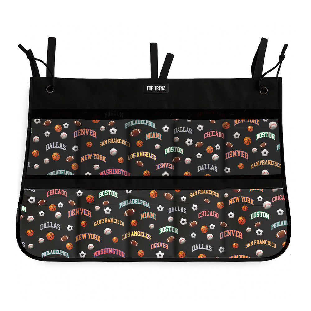 Top Trenz All Star City Hanging Shoe Organizer – Sports Camp Storage Bags