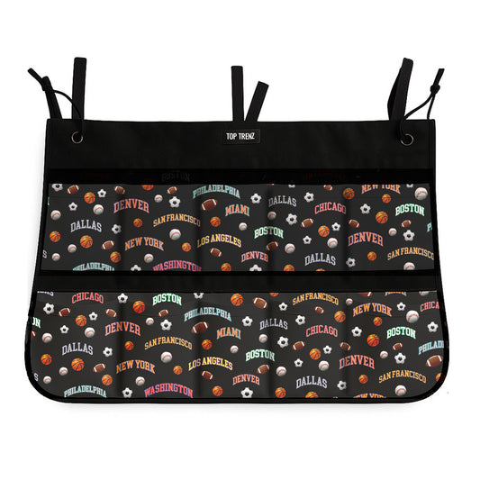Top Trenz All Star City Hanging Shoe Organizer – Sports Camp Storage Bags