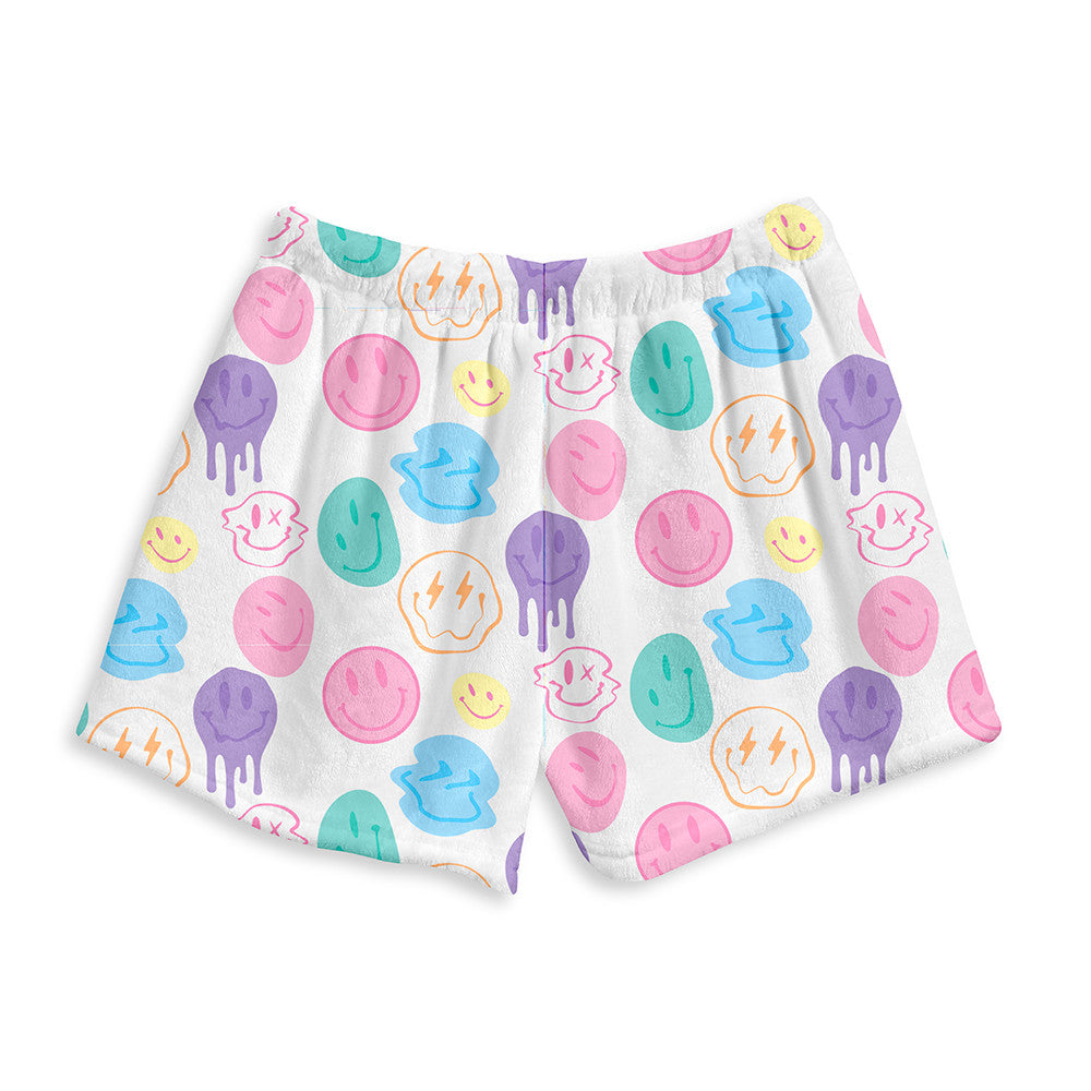 Top Trenz Soft And Stylish Fuzzy Lounge Shorts For Kids And Tweens Apparel