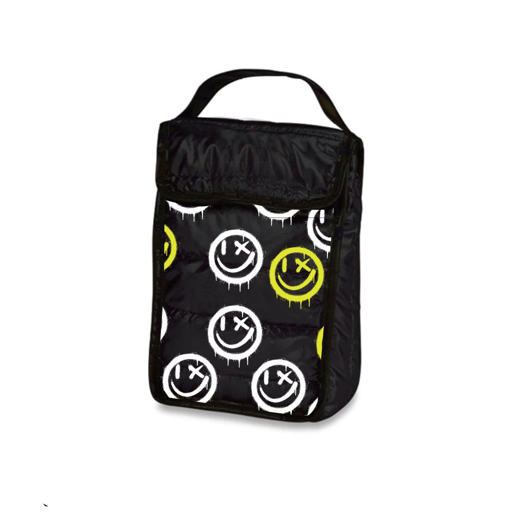 Top Trenz Happy Printed Snack Bag For Camp And School Bags