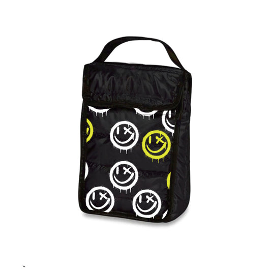 Top Trenz Happy Printed Snack Bag For Camp And School Bags