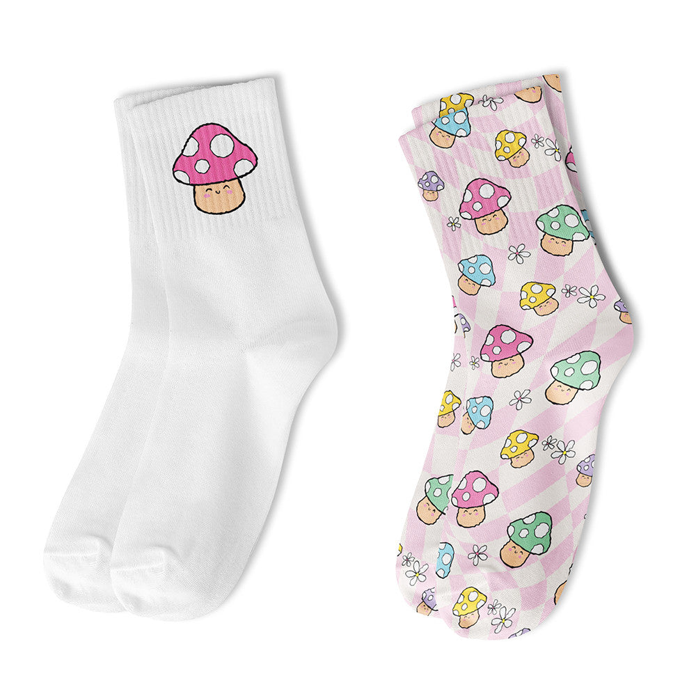 Top Trenz Crew Print Socks Multi Pack For Kids And Tweens Apparel