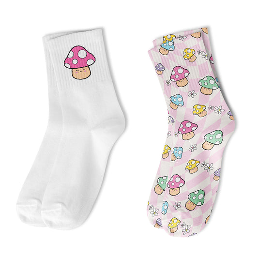 Top Trenz Crew Print Socks Multi Pack For Kids And Tweens Apparel