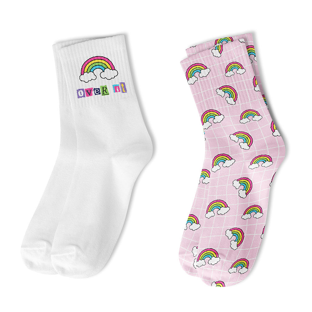 Top Trenz Crew Pattern Socks Multi Pack For Kids And Tweens Apparel