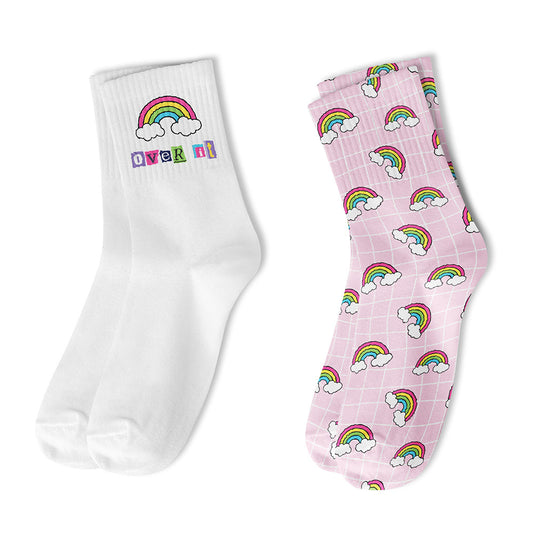 Top Trenz Crew Pattern Socks Multi Pack For Kids And Tweens Apparel
