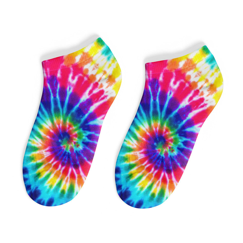 Top Trenz Ankle Socks- Classic Tie Dye Apparel